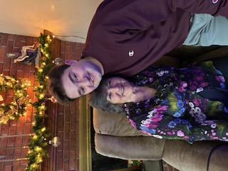 Michael Morrone with his grandmother